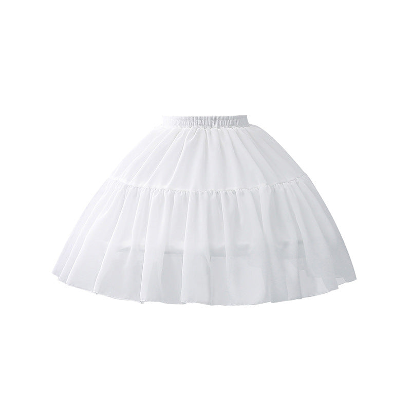 Adjustable Fishbone Underskirt - Silk & Chiffon Lolita Petticoat