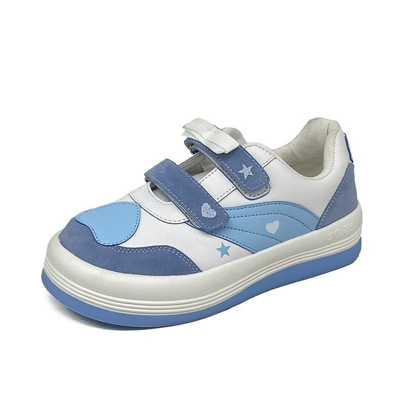 Lolita Heart Sneakers - Harajuku Round-Toe Casual Shoes