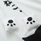 Harajuku Kawaii Cat Ear Hoodie - Pullover With Paw Details