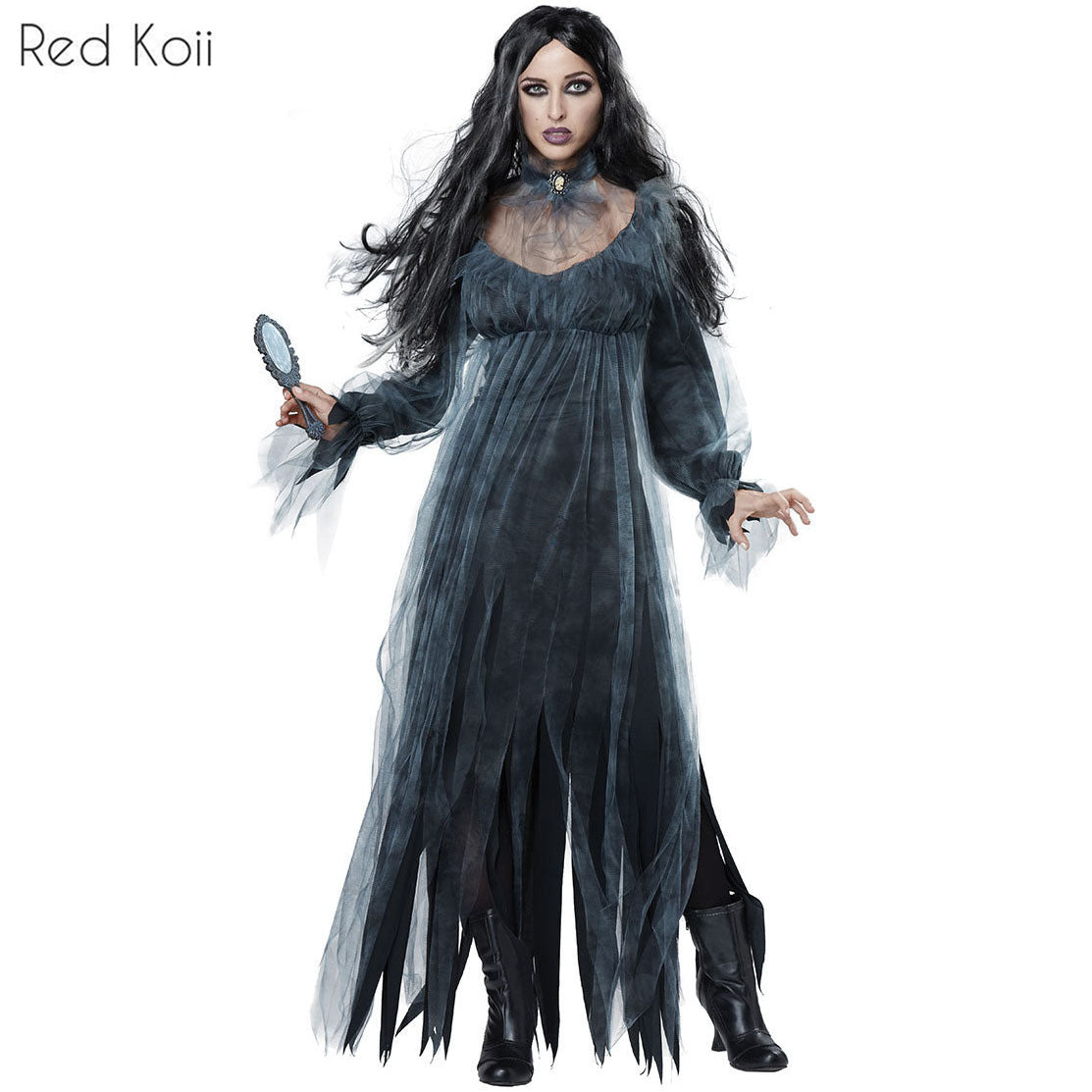 Zombie Bride Costume Set - Skirt & Veil Halloween Outfit