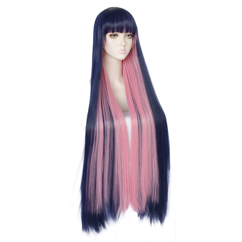 Long Straight Gradient Cosplay Wig - Anime Character Style