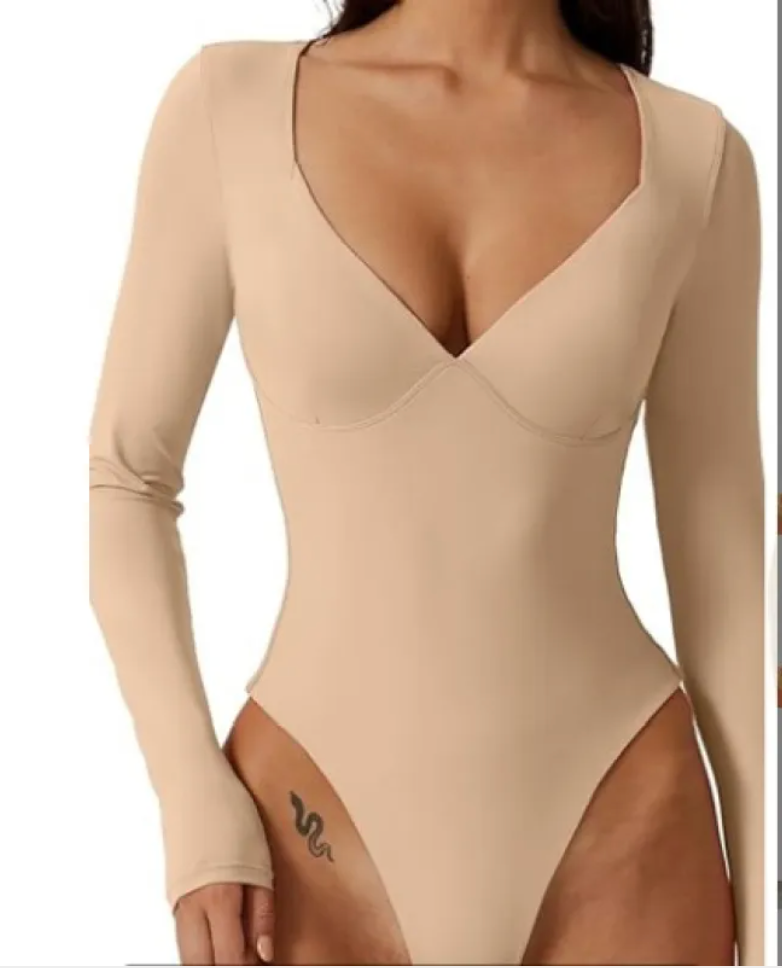 Women's Simple T-Back Corset - Flattering Nylon Design