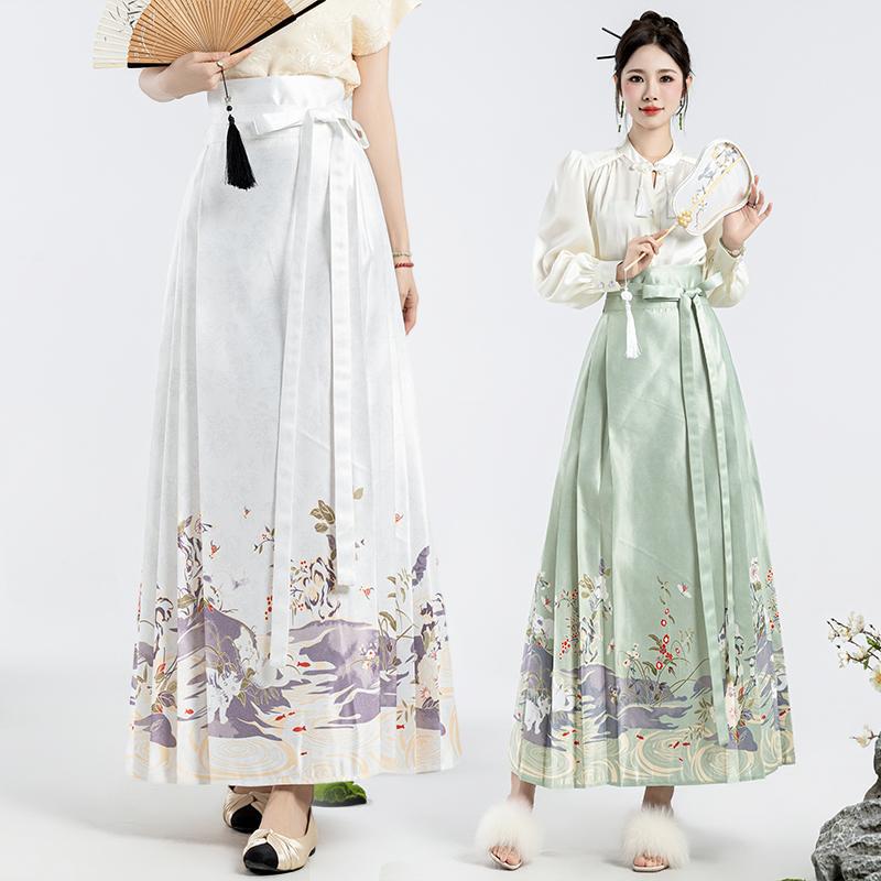Women's Hanfu Ma Mian Skirt - Modern Traditional Fashion