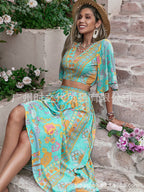 Shawl Beach Dress & Kimono Set - Summer Vacation Cover-Up