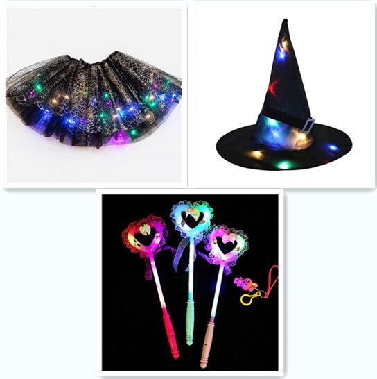 LED Light-Up Sequin Tutu Skirt - Stretch Waist Party Wear