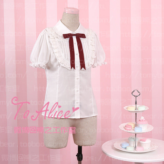 Japanese Lolita Lace Under Shirt - Maid Costume Inner Layer