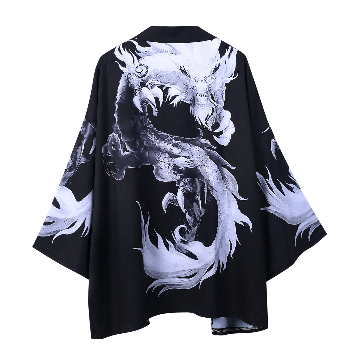 Unisex Kimono Jacket - Loose Print, Three-Quarter Sleeve