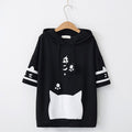 Harajuku Kawaii Cat Ear Hoodie - Pullover With Paw Details