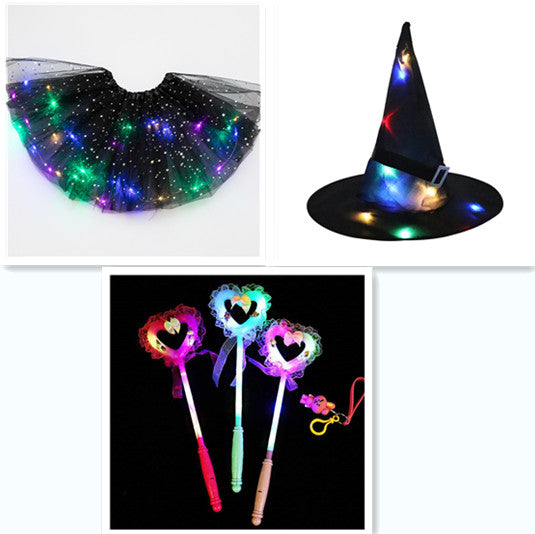LED Light-Up Sequin Tutu Skirt - Stretch Waist Party Wear
