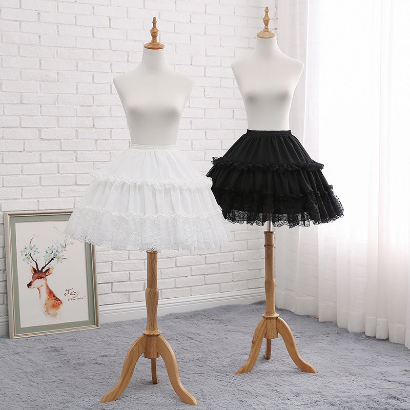 Adjustable Fishbone Skirt - Chiffon Lolita Cosplay Petticoat