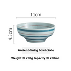 Personality Retro Ceramic Rice Bowl