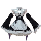 Anime Maid Costume Dress Set - with Socks & Headwear