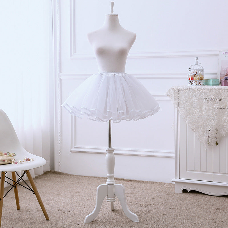 No-Bone Lolita Petticoat - Soft Polyester, Cosplay & Daily Wear