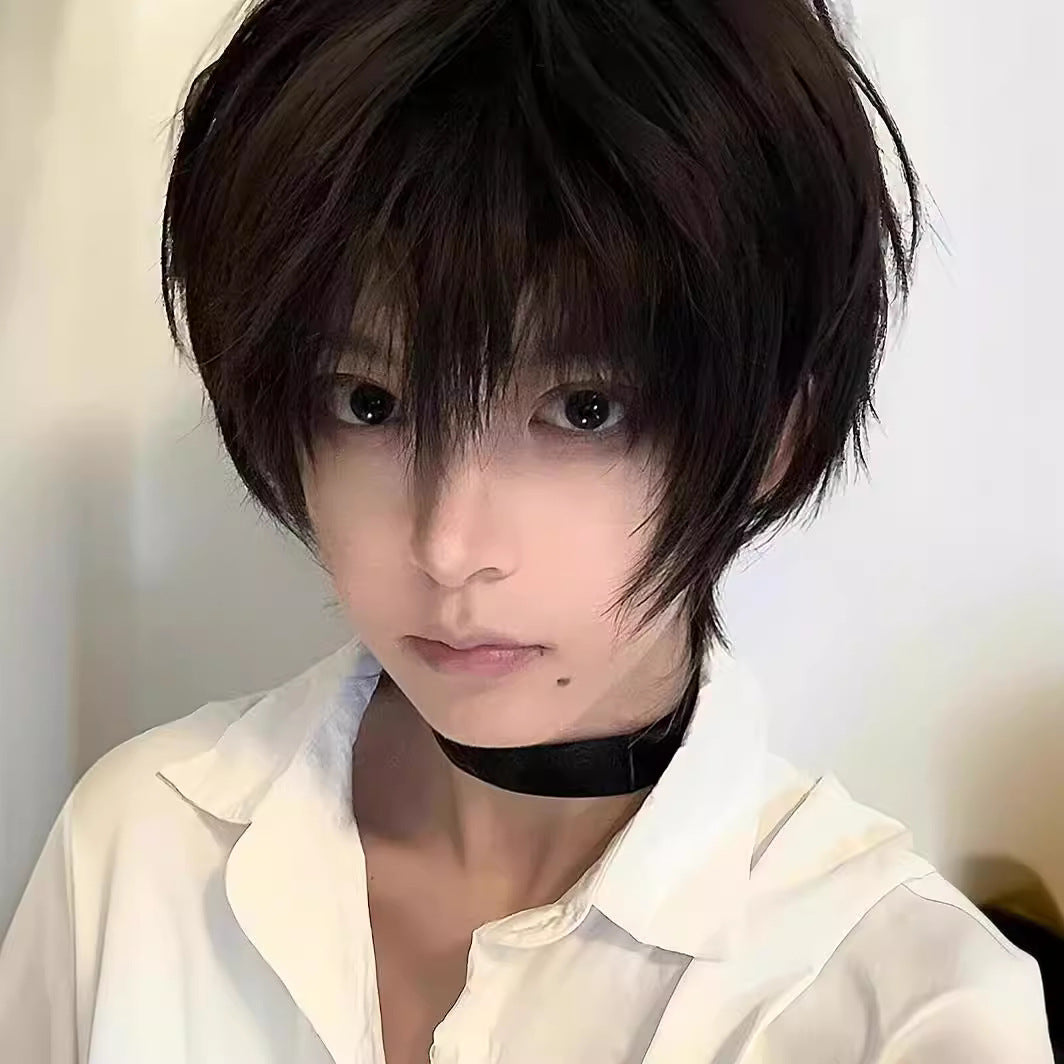 Men's Short Japanese Style Wig - Cosplay & Everyday Wear