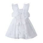Butterfly Wings Sleeveless Dress - Lightweight Chiffon