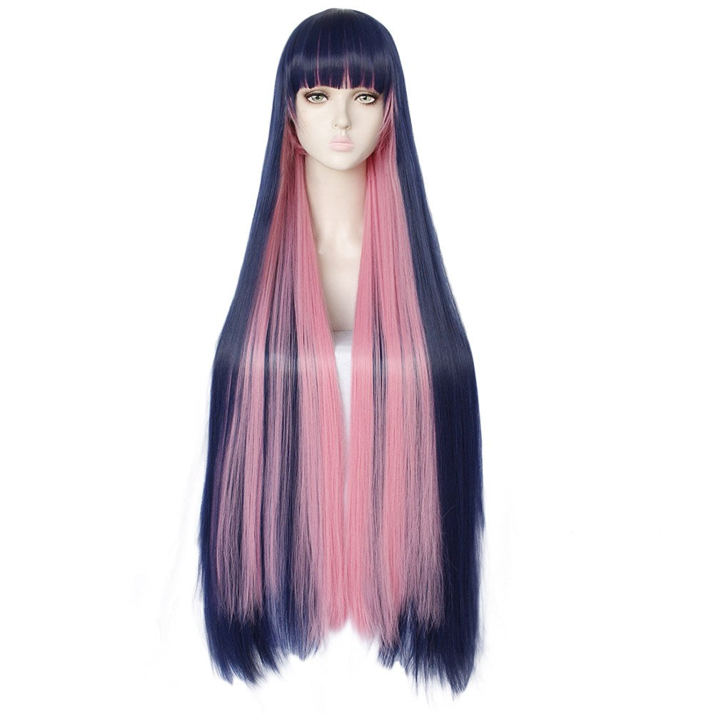 Long Straight Gradient Cosplay Wig - Anime Character Style
