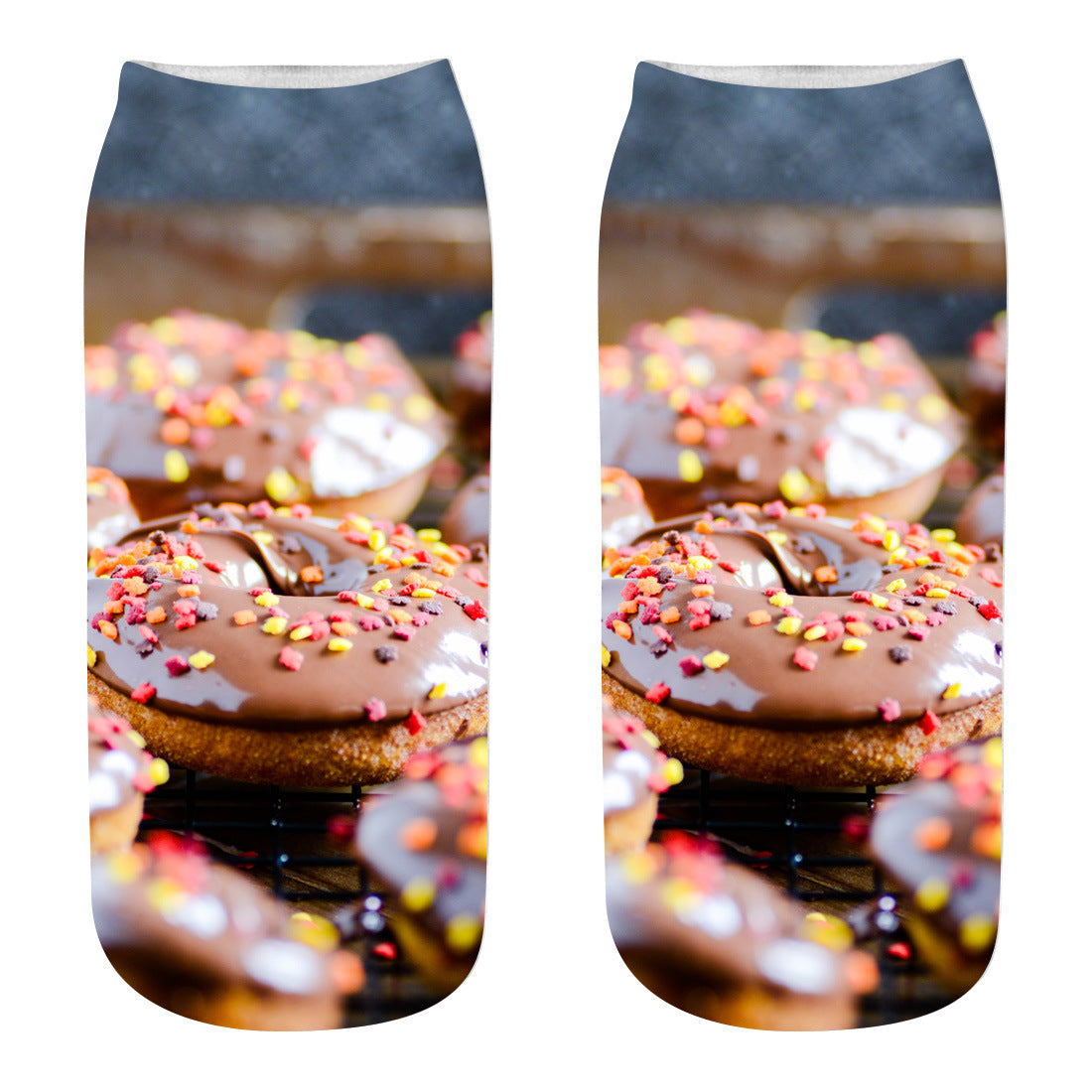 3D Digital Printing Harajuku Donut Cartoon Socks - packaging view