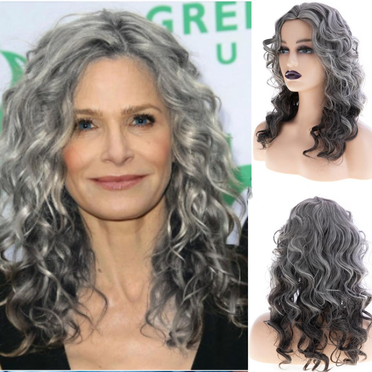 Long Curly Wavy Synthetic Wig - Natural-Looking Cosplay Hair