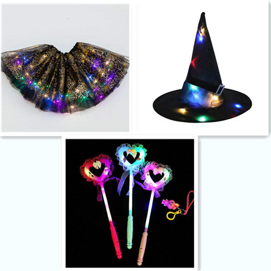 LED Light-Up Sequin Tutu Skirt - Stretch Waist Party Wear