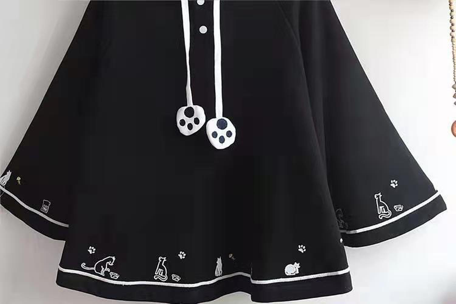 Lolita Harajuku Hooded Cape and Batwing Sweater