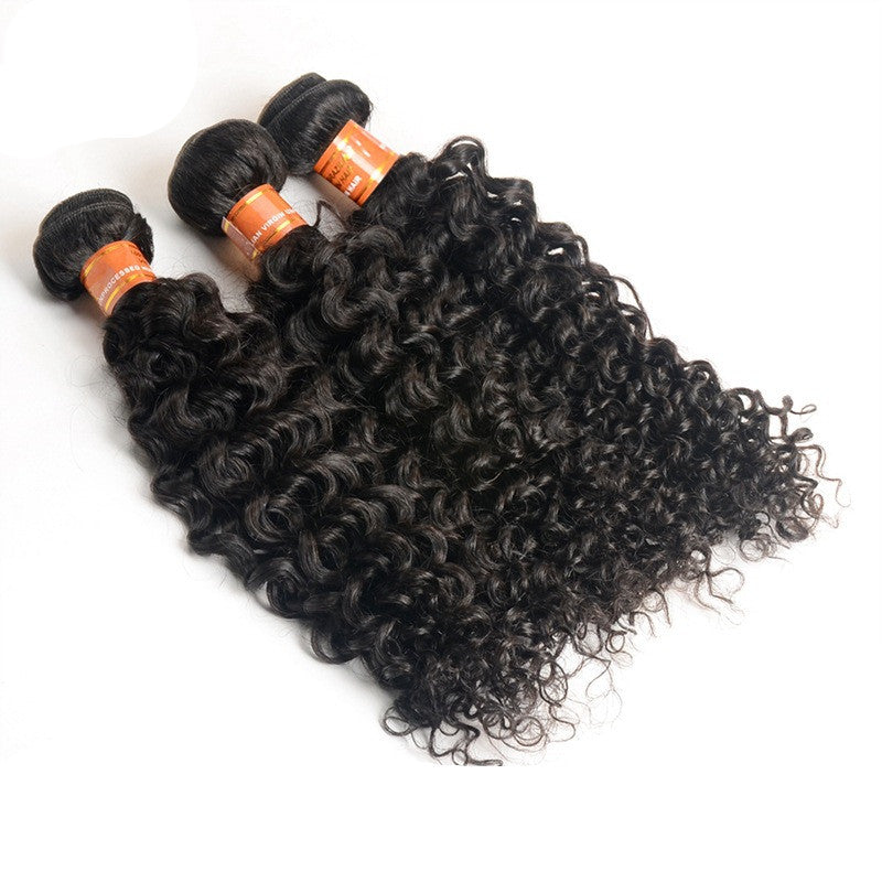 Curly Curtain-Bang Wig - Heat-Styleable Synthetic Fiber
