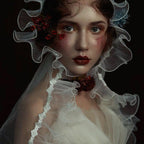 Vintage Lolita Lace Flower Headpiece - Fairytale Hair Accessory