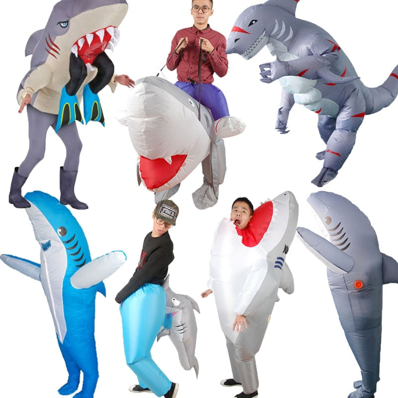 Inflatable Shark Costume for Adults - Lightweight Party Prop