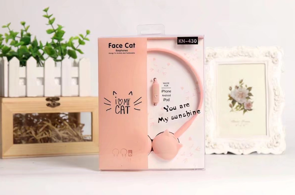 Stylish Cat Ear Headphones - Creative Statement Design