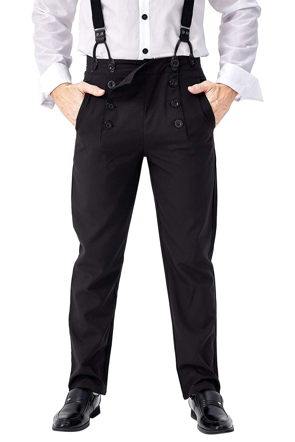 Men's Steampunk Victorian Trousers - Vintage Gothic Cosplay