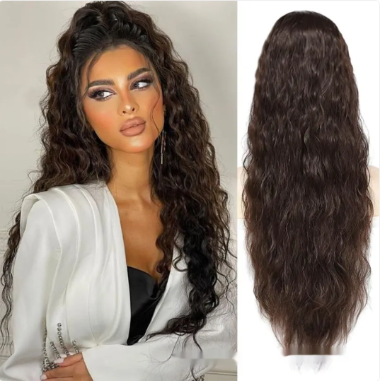 Drawstring Ponytail Wig - Soft Cascading Waves & Volume