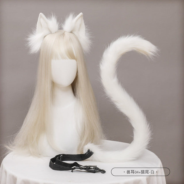 Cute Cat Ear and Tail Cosplay Accessories Set