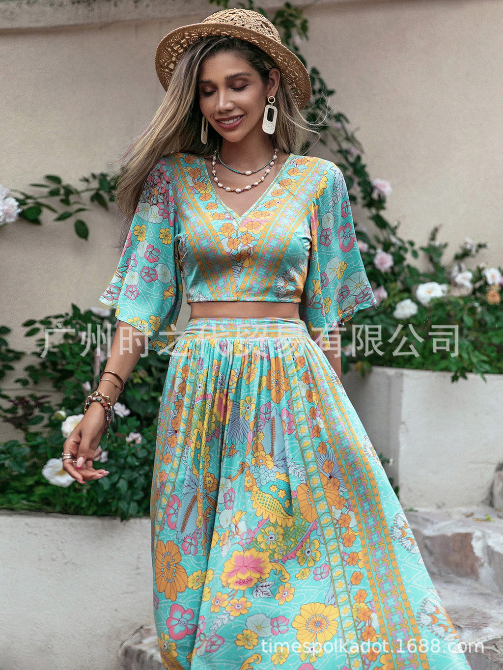 Shawl Beach Dress & Kimono Set - Summer Vacation Cover-Up