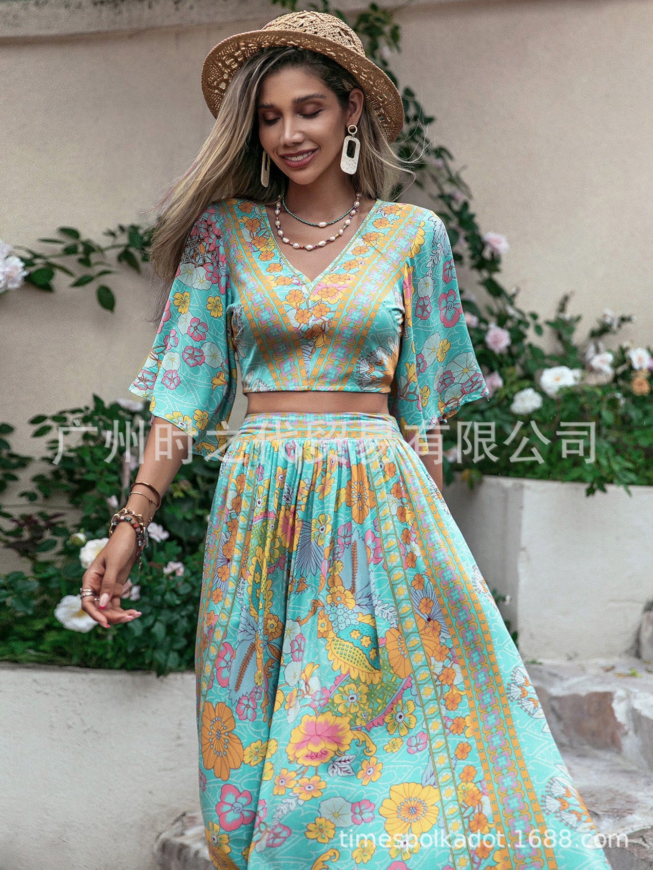 Shawl Beach Dress & Kimono Set - Summer Vacation Cover-Up
