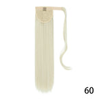 Long Straight Wig with Natural Look Ponytail (High Temp)