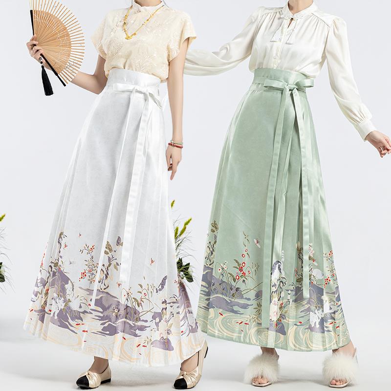 Women's Hanfu Ma Mian Skirt - Modern Traditional Fashion