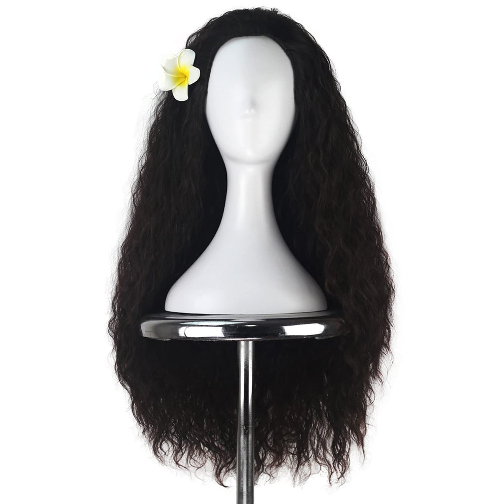 Long Wavy Frizzy Synthetic Wig - Natural Matte, Heat-Resistant