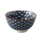 5-Inch Japanese Glazed Ceramic Threaded Rice Bowl - packaging view