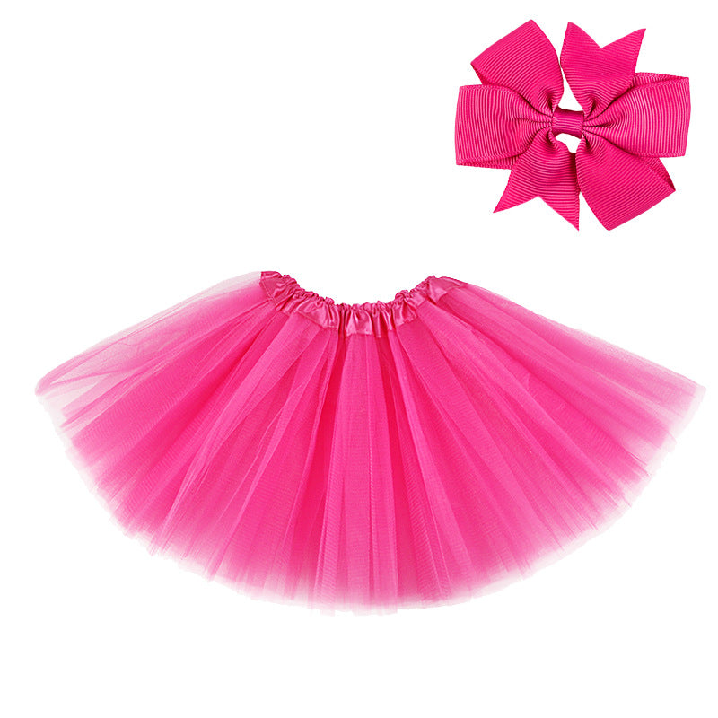 Children's Mesh Tutu Skirt - A-Line Polyester Party Wear