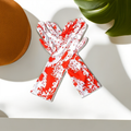 Blood Graphic Long Gloves - Cotton Masquerade Accessory