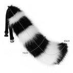 Striped Fox Tail Cosplay Accessory - Anime Convention Prop