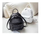 Cat Ear Backpack for Women - Sleek PU Leather Campus Bag