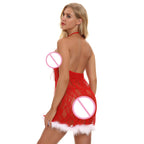 Women's Christmas Cosplay Costume Set - Polyester-Cotton Blend