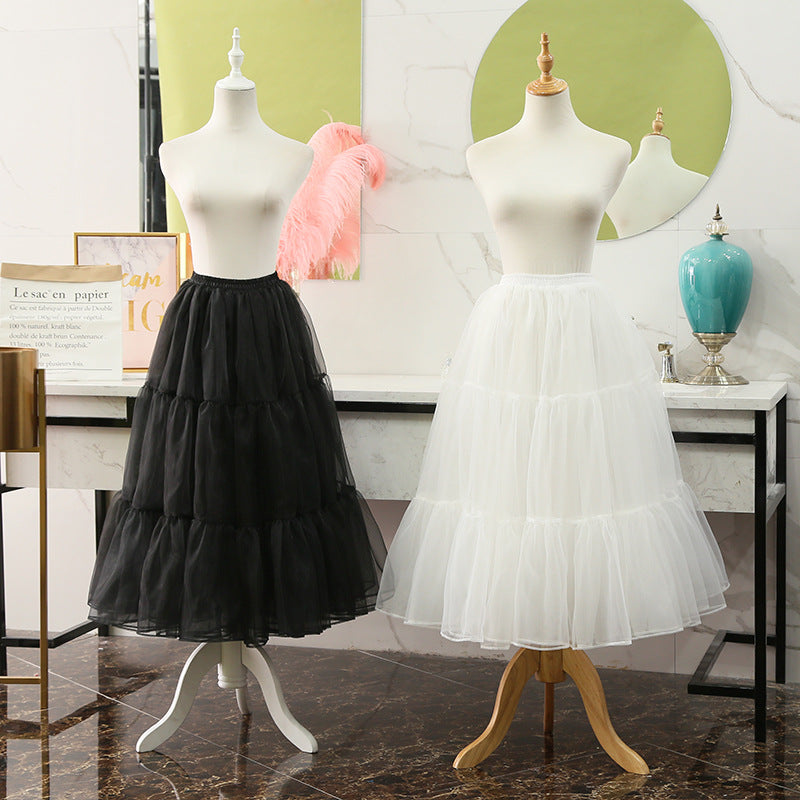 Soft Tulle Lolita Skirt Pannier - Flowing Cosplay Underskirt