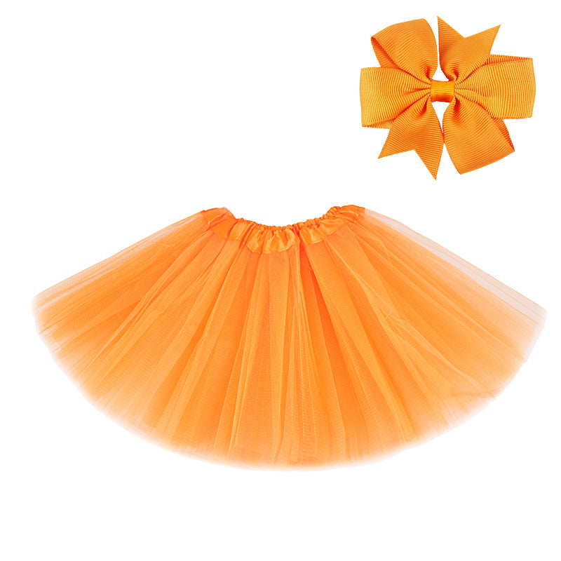 Children's Mesh Tutu Skirt - A-Line Polyester Party Wear