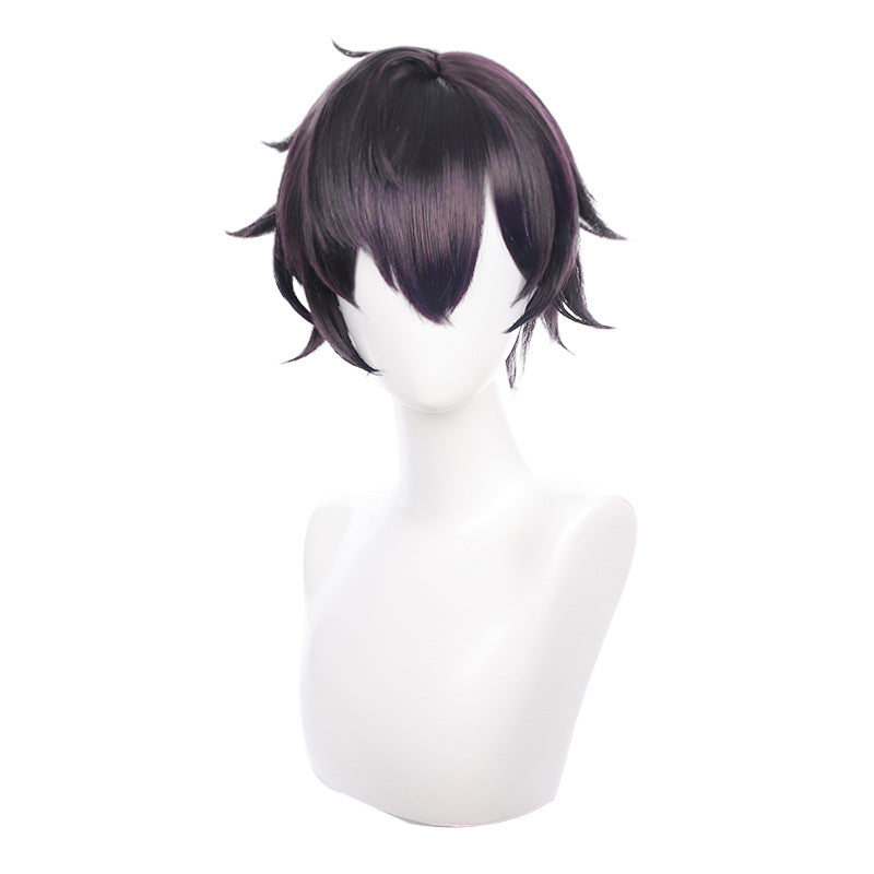 Men's Short Cosplay Wig - High-Temp Fiber, Natural Look