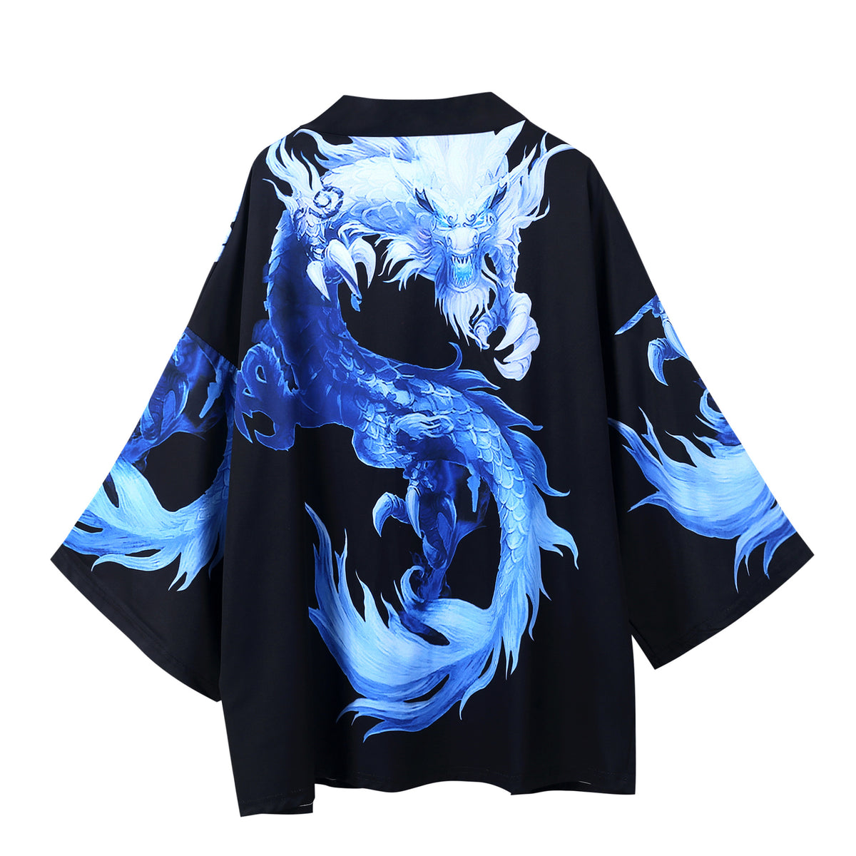 Unisex Kimono Jacket - Loose Print, Three-Quarter Sleeve