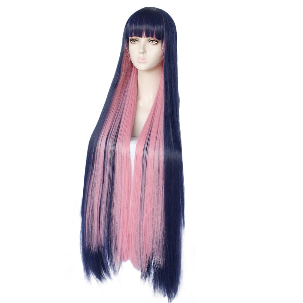 Long Straight Gradient Cosplay Wig - Anime Character Style