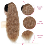 Drawstring Ponytail Wig - Soft Cascading Waves & Volume