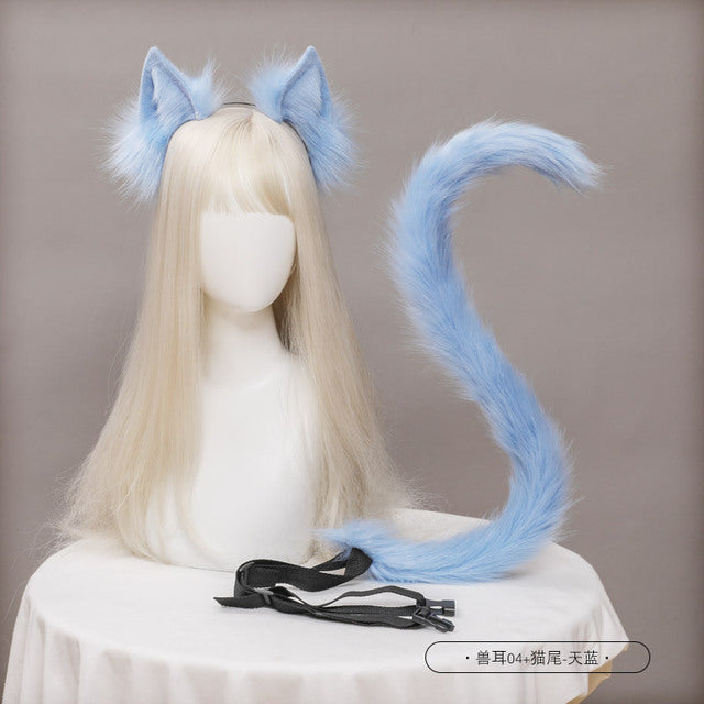 Cute Cat Ear and Tail Cosplay Accessories Set