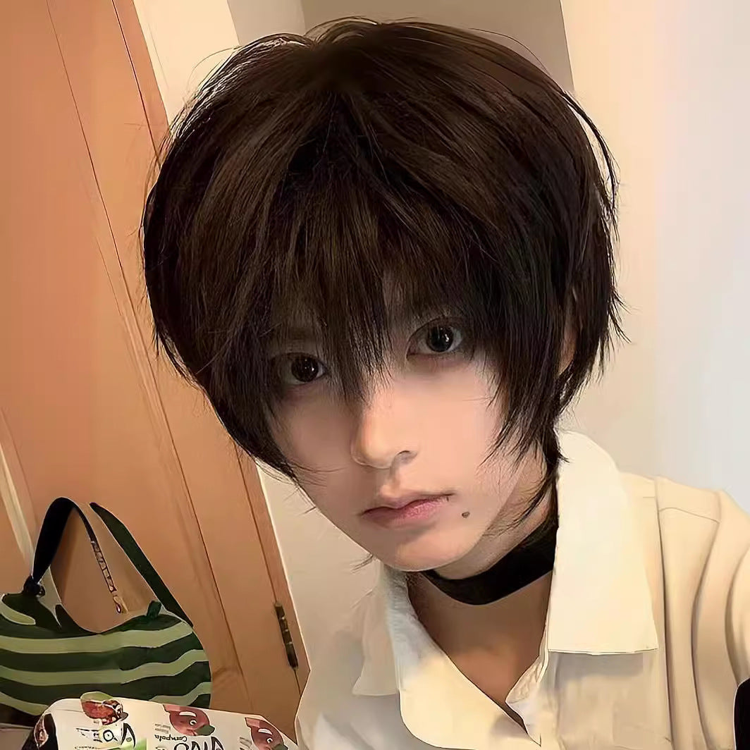 Men's Short Japanese Style Wig - Cosplay & Everyday Wear